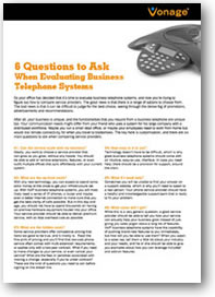 6 questions to ask when evaluating business telephone systems